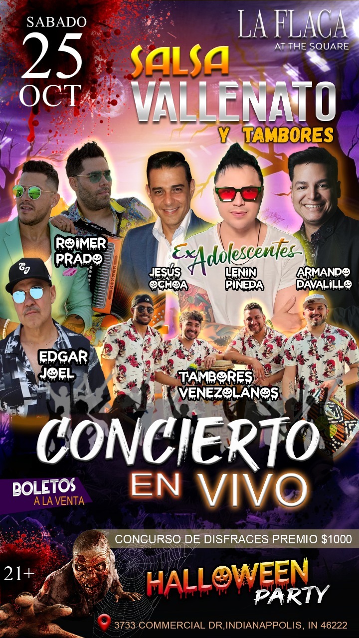 CONCIERTO EN VIVO SALSA VALLENATO Y TAMBORES VENEZOLANOS