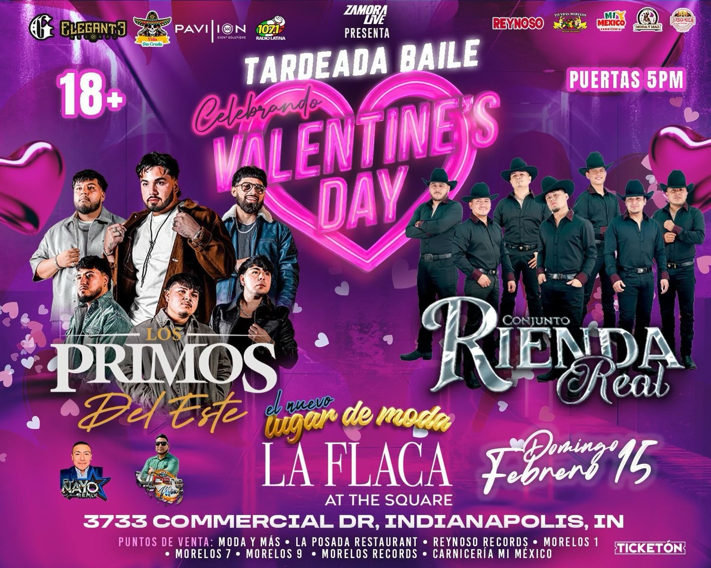 Primos Del Este en Indianapolis