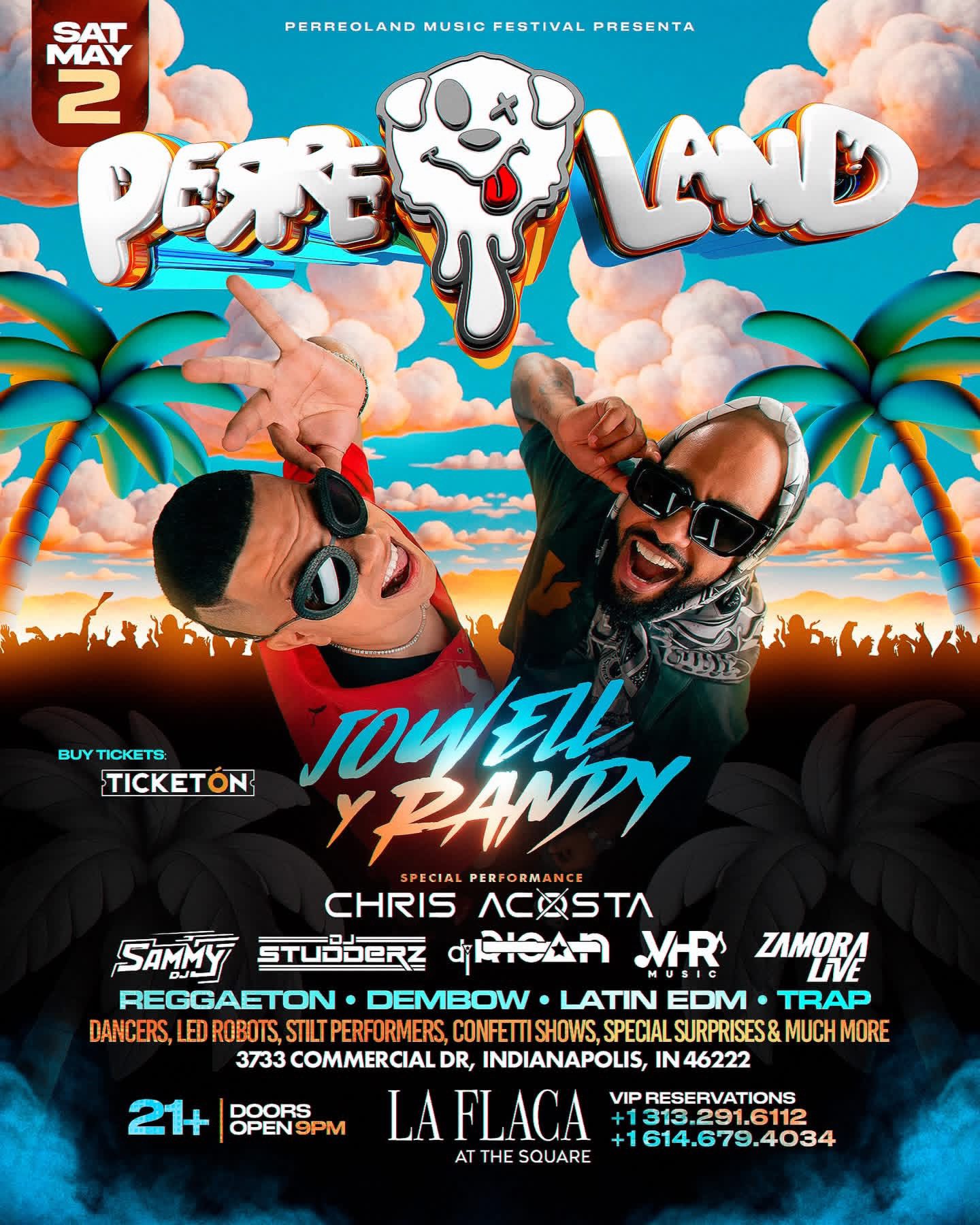 Perreoland Ft Jowell y Randy en Indianapolis