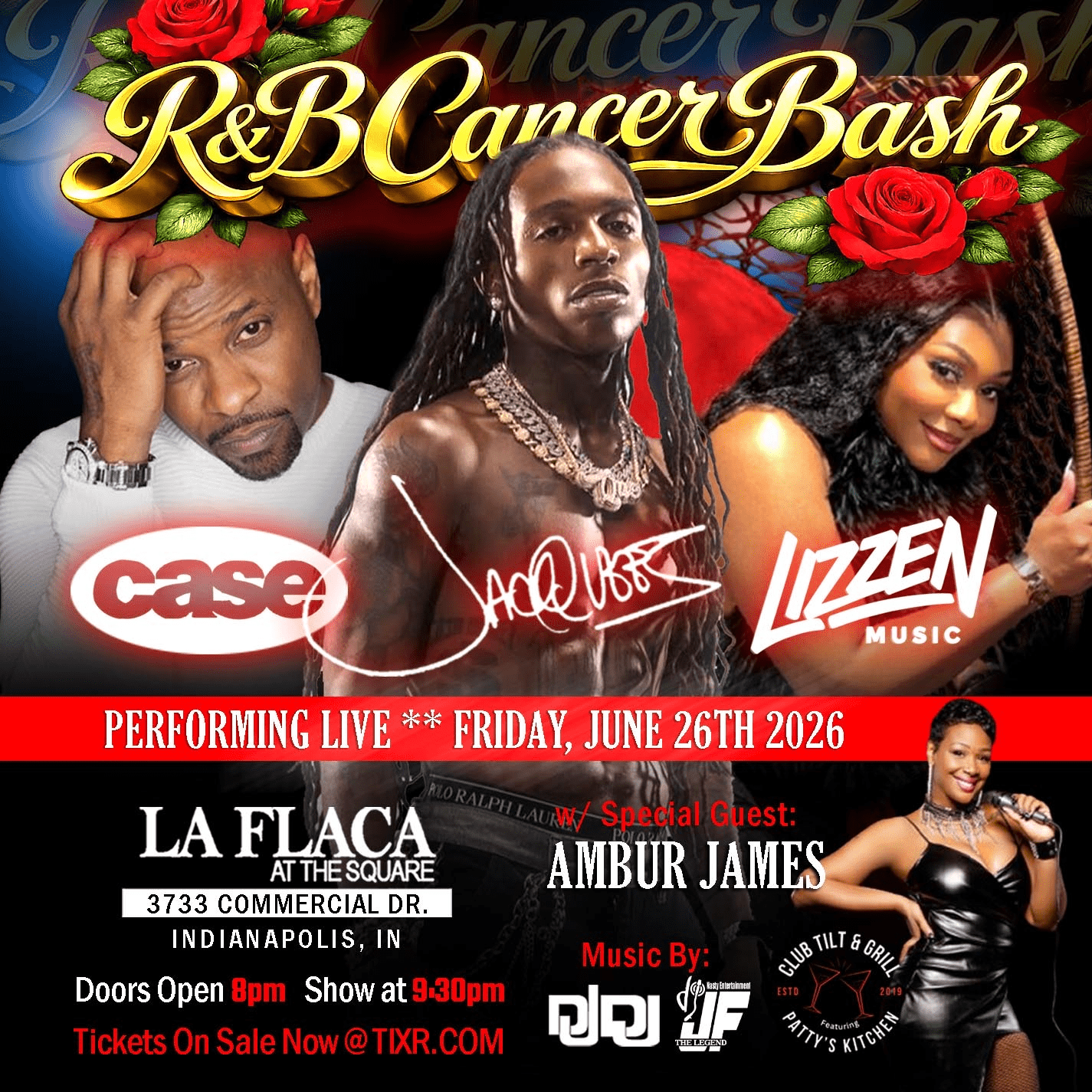 R&B Cancer Bash with Jacquees, Lizzen and Case