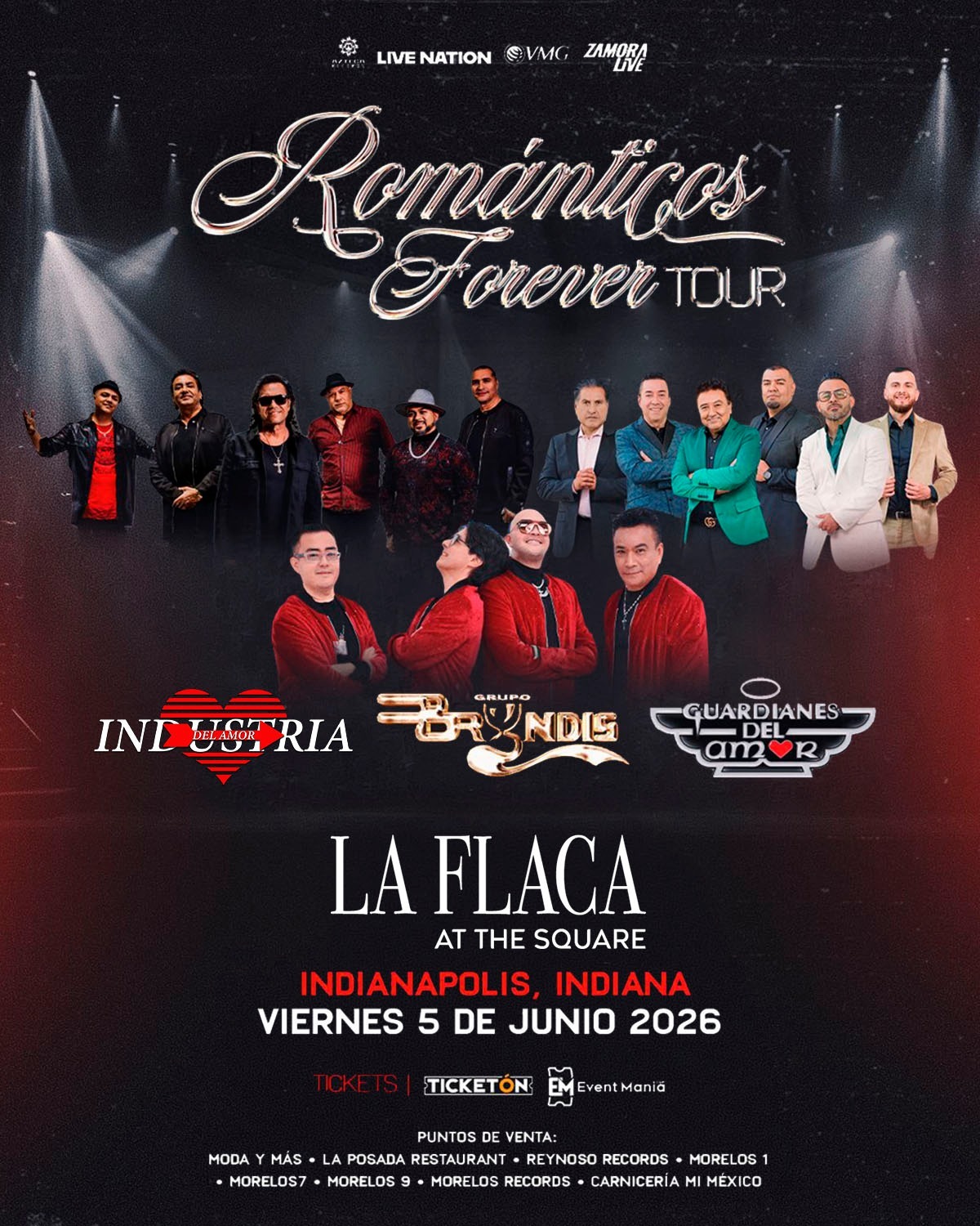 Romanticos Forever Tour en Indianapolis
