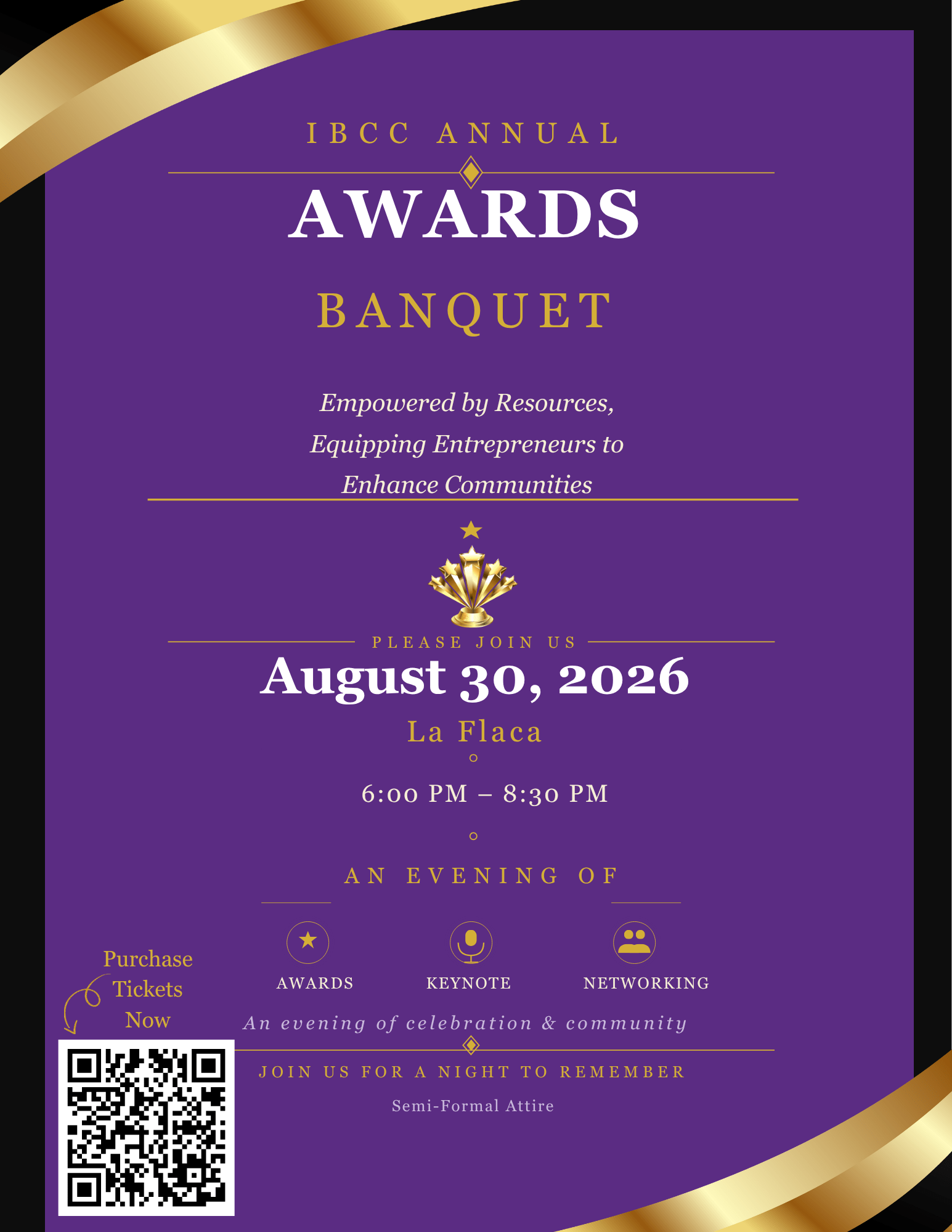 IBCC ANNUAL AWARDS BANQUET